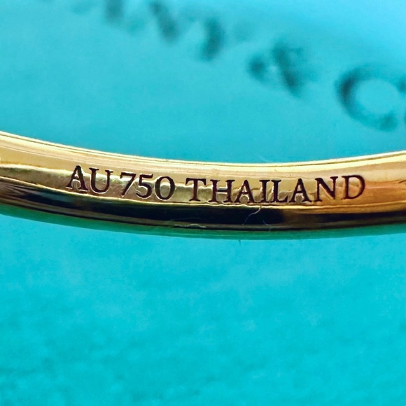 💥SOLD💥Tiffany & Co. Sugar Stack 18K Yellow Gold Paloma Picasso Blue Topaz Ring - Picture 5 of 7